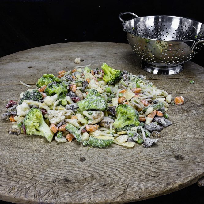 Cauliflower baked in an oven with cheese