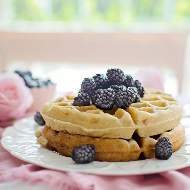 Layers with berries