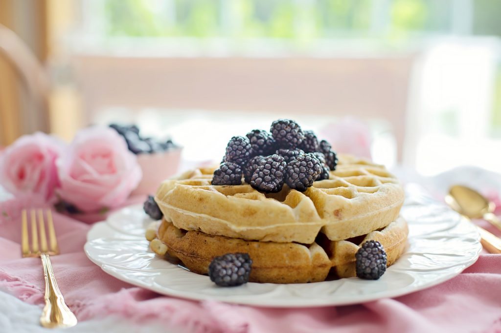 Layers with berries