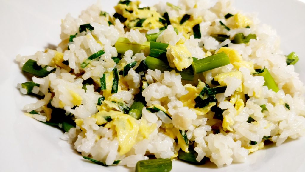 Rice and egg in Chinese